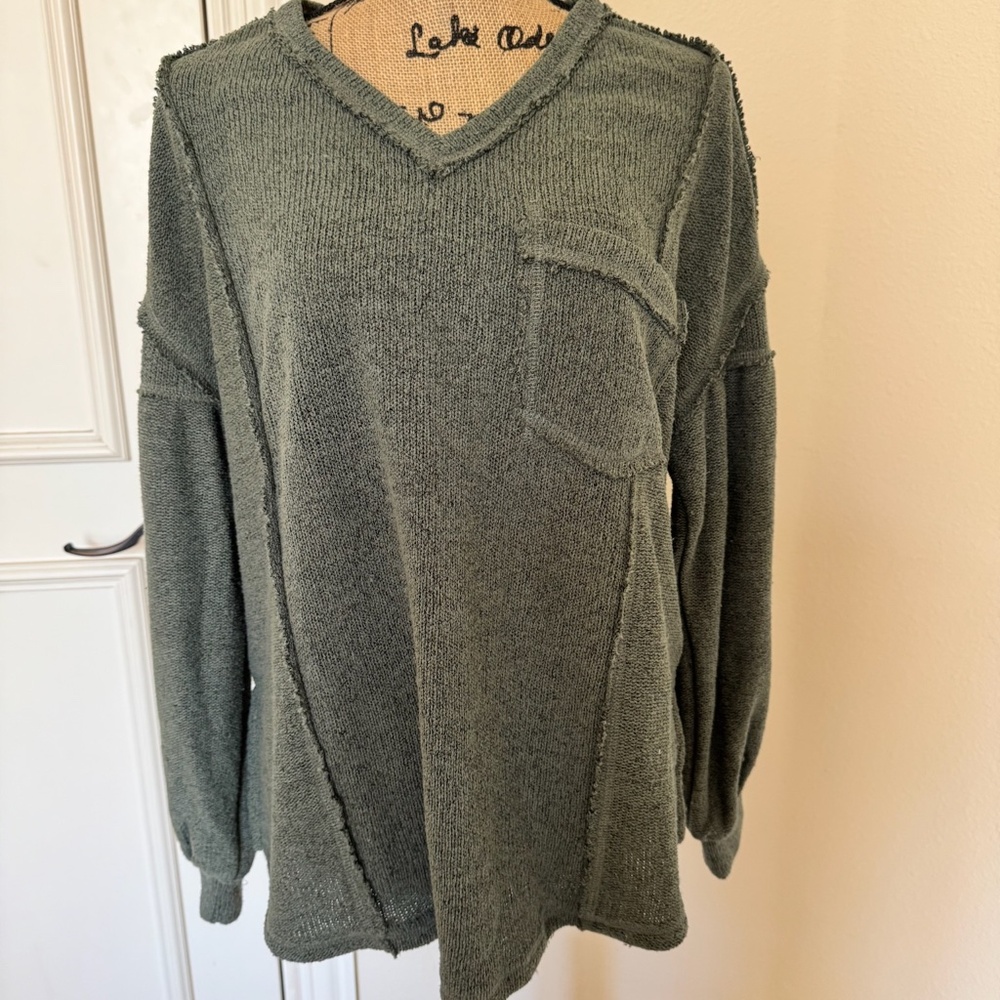 Olive / Sage green Chloe Moon LS Top